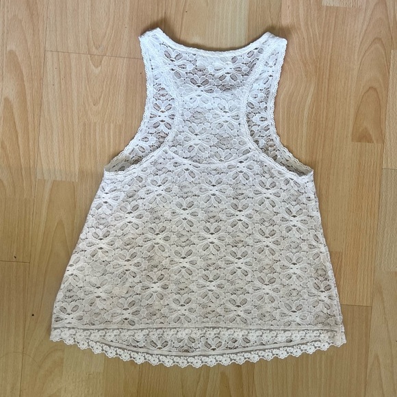 Abercrombie & Fitch Cream Lace Top - Picture 5 of 5